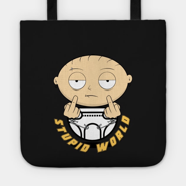 Stewie Baby World Tote Official Family Guy Merch