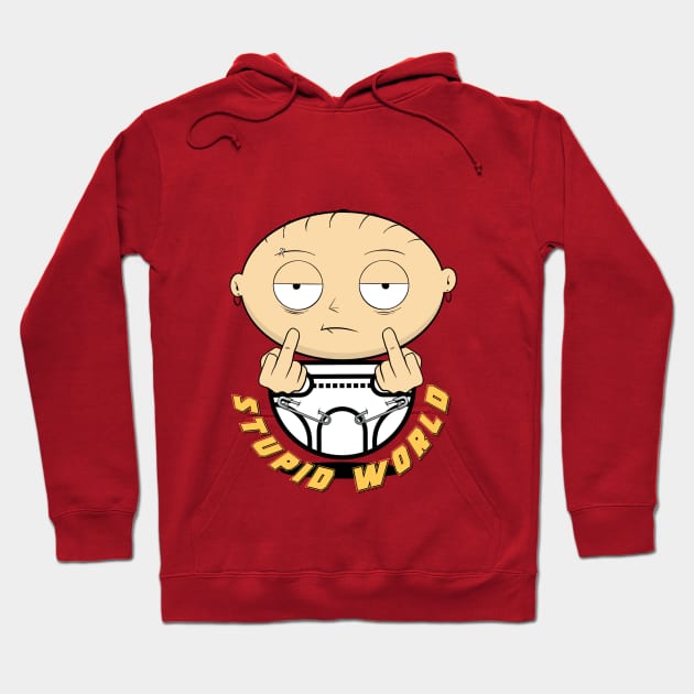 Stewie Baby World Hoodie Official Family Guy Merch