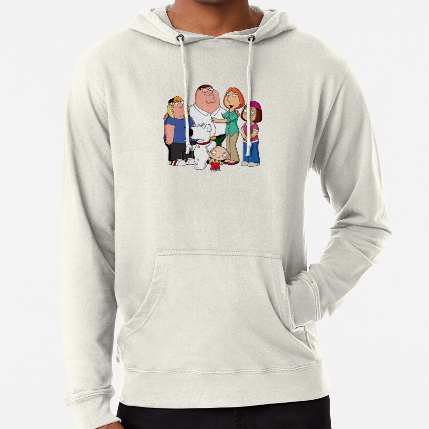 ssrcolightweight hoodiemensoatmeal heatherfrontsquare productx1000 bgf8f8f8 - Family Guy Shop