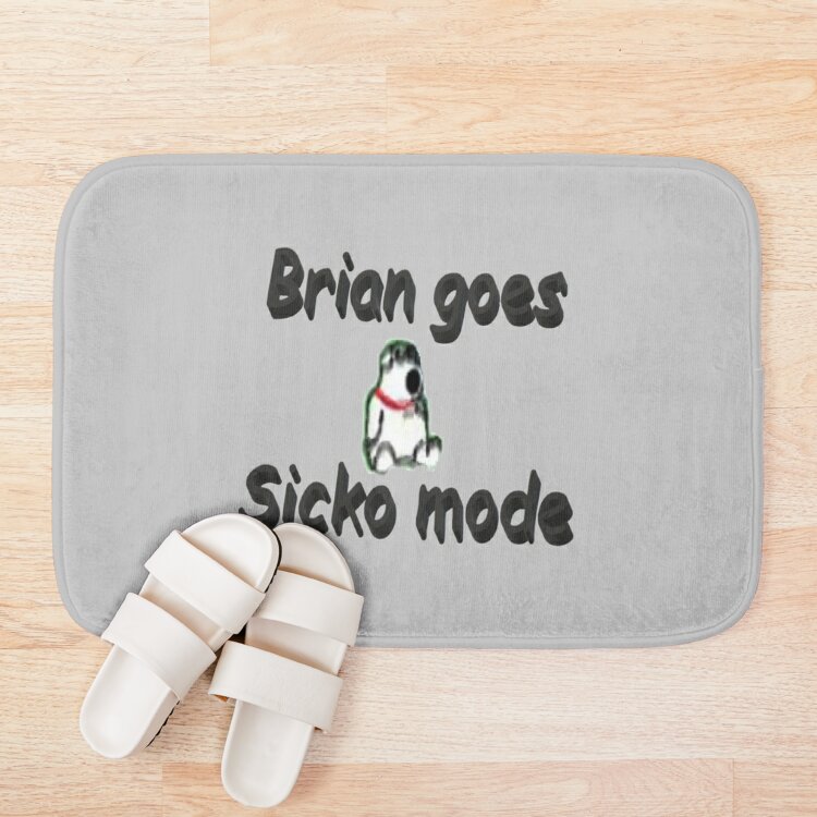 Brian Goes Sicko Mode Bath Mat Official Family Guy Merch