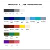 tank top color chart - Family Guy Shop